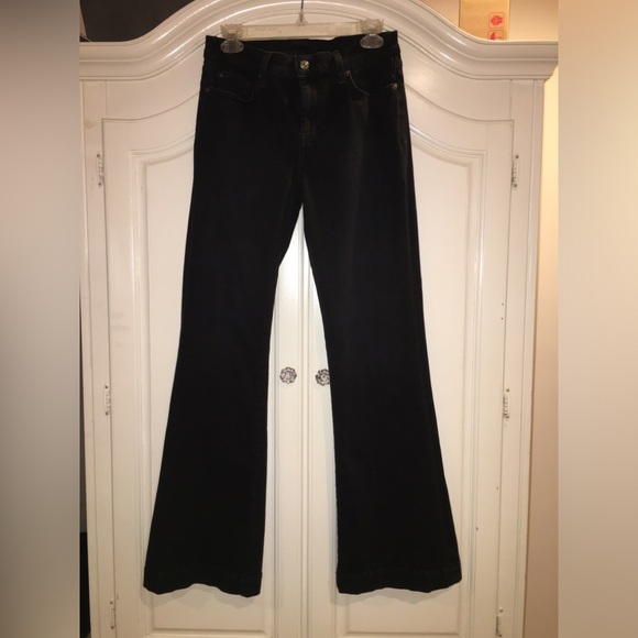 7 for all mankind Dojo black tailorless Jeans - Picture 3 of 16